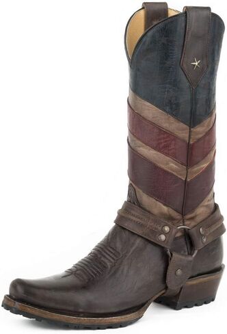 ROPER Men's Old Glory Harness Biker Western Boot in Saudi Arabia
