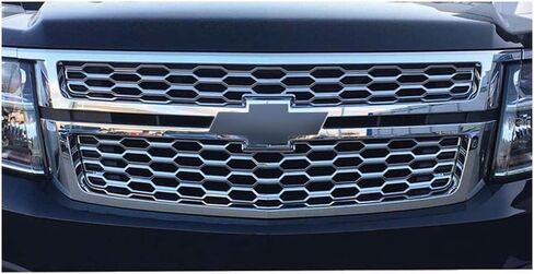 Grille Overlay for Chevy Tahoe LS/LT 2015-2020 [2pc Chrome] Premium FX in Saudi Arabia