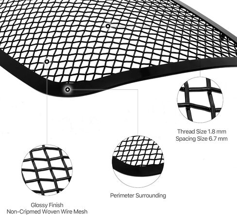 APS Premium Stainless Steel Mesh Grille Grille Insert متوافق مع Pontiac Solstice 2006 2007 2008 2009 Main N19-H54557p in Saudi Arabia