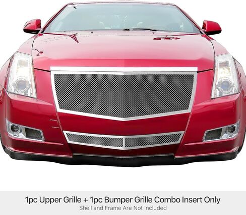 APS متوافق مع Cadillac CTS 2008-2013 و 11-14 CTS كوبيه الرئيسية العليا السفلى المصد من الفولاذ المقاوم للصدأ الشواء الشواء الأمامي in Saudi Arabia