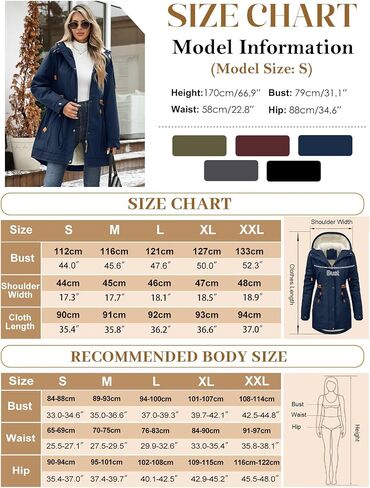 Women's Winter Quilted Coat Thicken Parkas Fleece Lined Down Jacket Warm Puffer Outwear with Fur Hood in Saudi Arabia