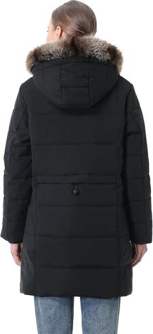 Women's Winter Coat Waterproof Long Insulated Parka with Detachable Hood in Saudi Arabia