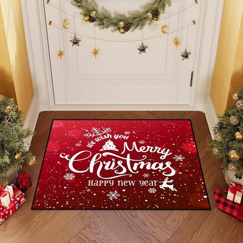 سجادة منطقة عيد ميلاد مجيد ، 3 '× 5' ممسحة ثلج الثلج الشتوية لغرفة نوم غرفة المعيش in Kuwait