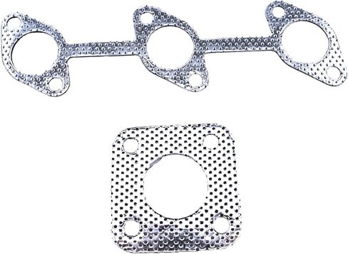 طوقا كاتم الصوت لأعلى/أسفل العادم 16261-12350 15263-12370 متوافق مع Kubota D905 D1005 D1105 D1105T D1305 محرك in Kuwait