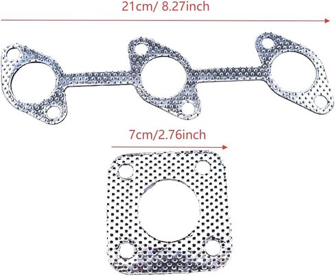 طوقا كاتم الصوت لأعلى/أسفل العادم 16261-12350 15263-12370 متوافق مع Kubota D905 D1005 D1105 D1105T D1305 محرك in Kuwait