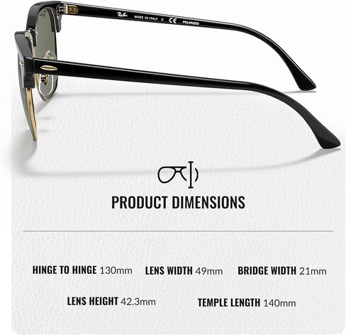 Ray-Ban RB3016 Clubmaster Classic Square على شكل نظارات شمسية للرجال والنساء مع مجموعة نظارات Rayban الرسمية in Saudi Arabia