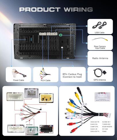 8 CORE 4G+64G for Toyota HILUX 2005-2014 Car Radio, Wireless Carplay Android Auto Android 13 9 Inch IPS Touch Screen Car Stereo, Bluetooth, GPS Navi, WiFi, SWC, DSP Audio+HD Backup Camera in Kuwait