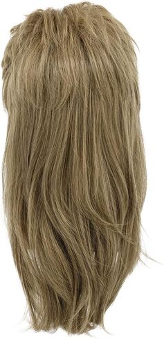 yuehong Long Curly Brown Mullet Wig 70s80s Disco Rock Costume Hair Soft Breathable Heat Resistant Synthetic Fibers Wig(Brown) in Kuwait