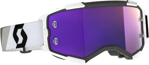 Scott Fury Chrome Lens Goggle-Premium Black/White in Kuwait