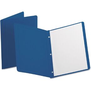 Oxford Panel and Border Front Report Covers, Dark Blue, Letter Size, 25 per Box, (ESS51626)