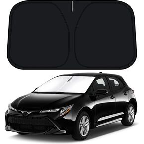 D-Lumina Windshield Sun Shade for 2020 2021 2022 2023 To-yota Corolla Accessories (Not for Corolla Cross), Front Window Sunshade Sun Visor Protector Block UV Rays Heat, Foldable 2 Layers 210T Material