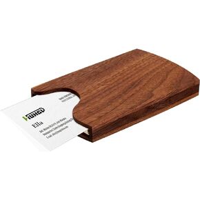 Wooden Business Card Holders Wood Name Card Case Portable Light-weight Business/ Credit Card Case (A)