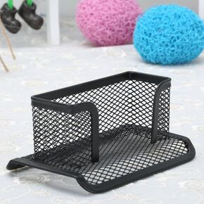 Black Business Card Holder, Metal Mesh Business Card Holder, Credit Name Card Case, Office Card Collection Organizers Desk Storage Stand Index Card Filing Products Office and School Supplies