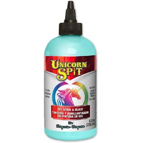 Unicorn SPiT 5771006 Gel Stain and Glaze, Zia Teal 8.0 Bottle, 8 Fl Oz (Pack of 1)