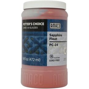 Amaco Potter's Choice Glaze - Sapphire Float, PC-24, Pint