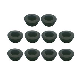 4pcs Tophat 2" Drill Hole, 1-9/16"ID Black Silicone Rubber Grommets for Wiring, Wire Cable, Hole Plugs, Automotive, Firewall, Desk, Water Pipe, Hydroponic, Irrigation