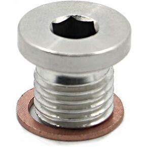 Alpha Rider Crankcase Engine Oil Drain Plug and Washer for Polaris RZR 570 800 900 1000, Sportsman 570 600 700 800 850 1000, Ranger 570 700 800 900 ETX, Scrambler 850 1000, ACE 325 570