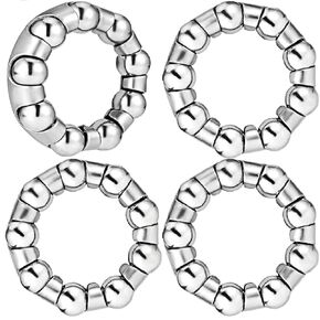 1/4" x 9 Balls Bike Ball Crank Bearing - 4PCS Stainless Steel Axle Wheel Ball Frame Bearings, Bicycle Ball Bearings Retainer for Mountain/Kids/Low Speed Bikes