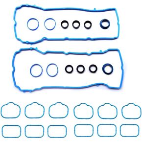 Valve Cover Gasket Set,Intake Manifold Gasket,Fuel Injection Plenum Gasket Sets Replacement for Chrysler 200 300,Dodge Challenger Charger Durango,Jeep Cherokee Wrangler,Ram 1500 ProMaster