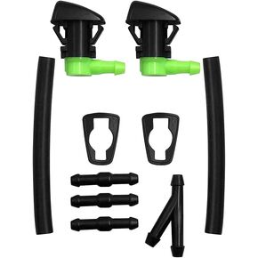 2 Pcs Adjustable Windshield Washer Nozzle kit - Fit for Jeep Grand Cherokee 2011-2024, GMC Acadia/Buick Enclave 2007-2017, Chevy Traverse 2009-2017, Cadillac SRX 2010-2016, Wiper Fluid Spray Nozzle