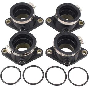 MOTOKU Pack of 4 Left and Right Carburetor Intake Manifold Boot Carb Joint for Suzuki GS550 GS650 1981-1983