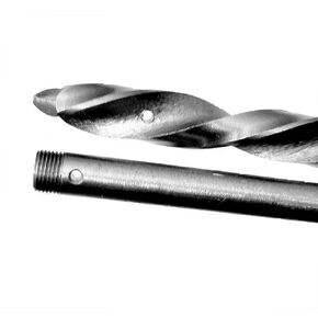 Installer Plurality of Cables Bell Hanger Wood Bit 1/2" x 36" High Speed Steel with 3/8 Threaded Round Shank with 3 Holes, Made in USA