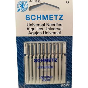 SCHMETZ Universal (130/705 H) Household Sewing Machine Needles - Carded - Size 70/10-10 Pack
