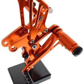 Krace Motorcycle Rearsets Foot Pegs Rear Set Footrests Brake Shift Pedals Fully Adjustable Foot Boards Fit For Kawasaki Ninja ZX6R ZX636 2005 2006 2007 2008