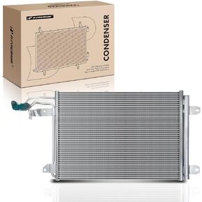 A-Premium Air Conditioning A/C Condenser Compatible with Audi A3, TT, TTS, RS Quattro & Volkswagen Jetta 2005-2010, Golf, City, GTI & More, Replace# 1K0820411D