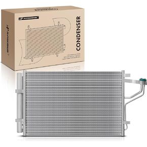 A-Premium Air Conditioning A/C Condenser Compatible with Hyundai Elantra 2011-2013 & Kia Forte Koup 2013-2013, Replace# 976063X000