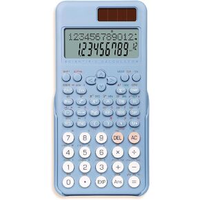Scientific Calculator for Students, 2-Line Math Calculator with Dust Cover, Middle and High School Supplies for Sudents