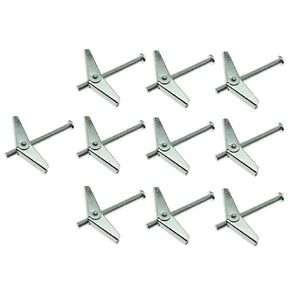 10pcs M6 Toggle Anchor Bolt Wing Bolts Wall Toggle Bolts