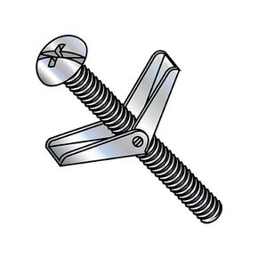 3/16X5 Combination Round Head Toggle Bolt Zinc (Pack Qty 50) BC-1080TBCR by Shorpioen