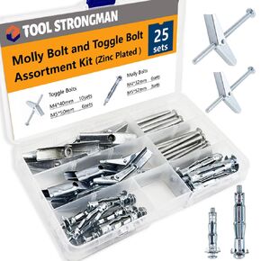 600PCS Drywall Anchors and Screws Assortment Kit 300 Plastic Wall Anchors and Self Drilling Anchors 300 Philips Galvanized Flat Head Screws 8 Sizes (Basic Drywall Anchors 600pcs)