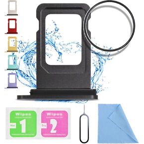 ASDAWN for iPhone 11 SIM Card Slot Replacement for iPhone 11 SIM Card Tray Holder Waterproof Rubber Ring and SIM pin(Single Sim Version 6.1 inches)(Purple)