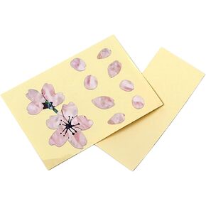 SUPVOX Fretboard Markers Inlay Ukulele Stickers Flower Stickers Dot Stickers Flower Applique Sakura Stickers Bass Inlay Stickers Guitar Self Adhesive Floral Sticker Point Stickers Flowers