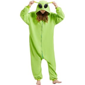 Adult Astronaut Onesie Costume Pajamas Cartoon Onesie Halloween Sleepwear Zipper Jumpsuit