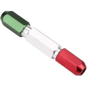 Fafeicy Pin Gage Handle Double End Aluminum Alloy, Pin Gauge Handle Go No Go Gauge Handle Plug Gage Handle Detachable Design(0.3-1mm)