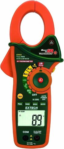 Extech EX830-NISTL True RMS 1000 Amp AC/DC Clamp Meter with Infrared Thermometer and Limited NIST in Saudi Arabia