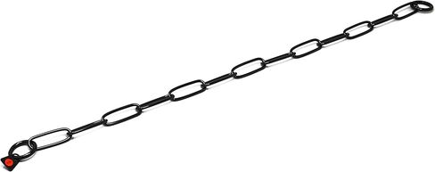 هيرم سبرينغر طوق تدريب الكلاب ذو وصلة طويلة من الفولاذ المقاوم للصدأ باللون الأسود | سلسلة مقاومة للسحب للكلاب الصغيرة والمتوسطة والكبيرة لسهولة التحكم، صنع في ألمانيا | 3 ملم، 50 سم (20 بوصة) in Kuwait