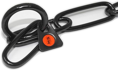 هيرم سبرينغر طوق تدريب الكلاب ذو وصلة طويلة من الفولاذ المقاوم للصدأ باللون الأسود | سلسلة مقاومة للسحب للكلاب الصغيرة والمتوسطة والكبيرة لسهولة التحكم، صنع في ألمانيا | 3 ملم، 50 سم (20 بوصة) in Kuwait