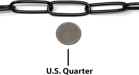 هيرم سبرينغر طوق تدريب الكلاب ذو وصلة طويلة من الفولاذ المقاوم للصدأ باللون الأسود | سلسلة مقاومة للسحب للكلاب الصغيرة والمتوسطة والكبيرة لسهولة التحكم، صنع في ألمانيا | 3 ملم، 50 سم (20 بوصة) in Kuwait