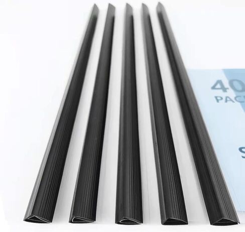 HOUYEE 40 Pack Report Covers with Sliding Bars, 9mm (40 Sheet Capacity) Sliding Bar File Folder,Pack of 40, Black,Fit for Letter Size Paper，Back to School Supply in Saudi Arabia