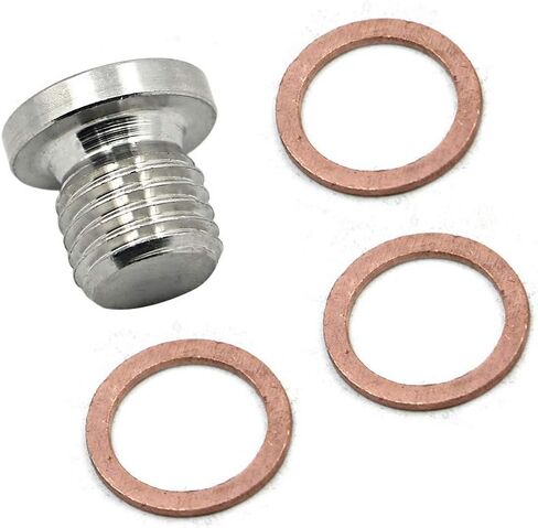 Alpha Rider Crankcase Engine Oil Drain Plug and Washer for Polaris RZR 570 800 900 1000, Sportsman 570 600 700 800 850 1000, Ranger 570 700 800 900 ETX, Scrambler 850 1000, ACE 325 570 in Saudi Arabia