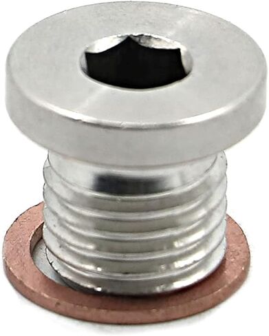 Alpha Rider Crankcase Engine Oil Drain Plug and Washer for Polaris RZR 570 800 900 1000, Sportsman 570 600 700 800 850 1000, Ranger 570 700 800 900 ETX, Scrambler 850 1000, ACE 325 570 in Saudi Arabia