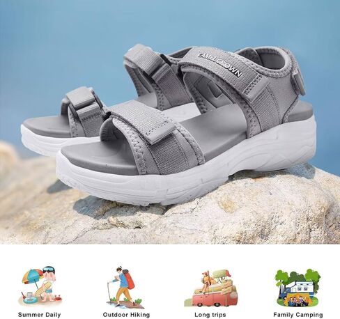 CAMEL CROWN Women's Hiking Sandals Walking Sandals with Straps Water Sandals for Women Arch Support Travel, Summer Shoes in Saudi Arabia