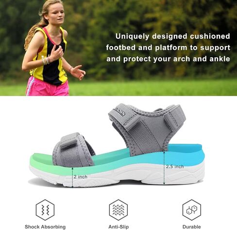 CAMEL CROWN Women's Hiking Sandals Walking Sandals with Straps Water Sandals for Women Arch Support Travel, Summer Shoes in Saudi Arabia