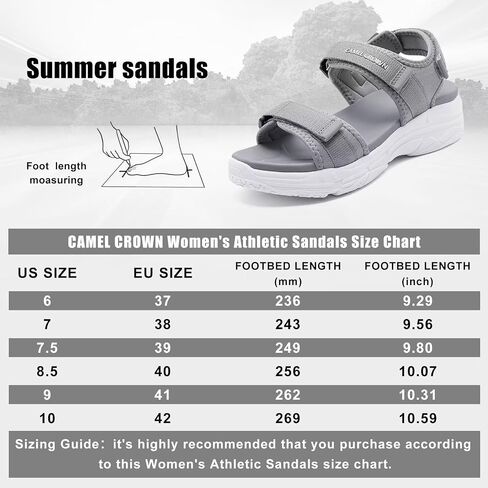 CAMEL CROWN Women's Hiking Sandals Walking Sandals with Straps Water Sandals for Women Arch Support Travel, Summer Shoes in Saudi Arabia