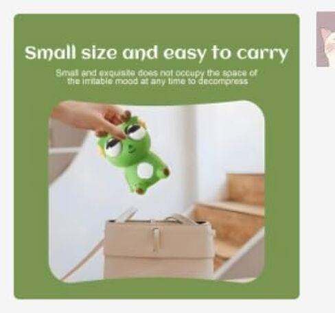 Pop-Out Eye Dragon Squeeze Toy - Stress Relief Sensory Squishy for Adults, Funny Anti-Stress Ball, Ideal Anxiety Toy for Party Favors and Gifts (Green) in Kuwait