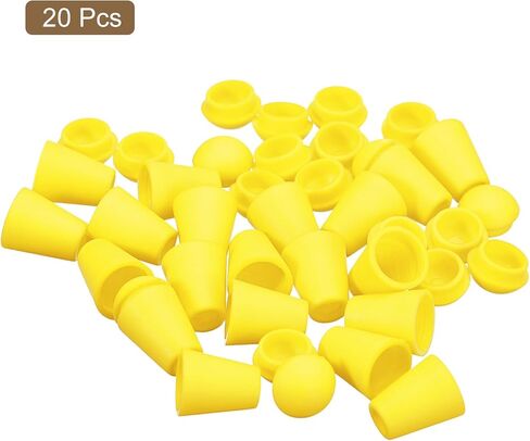 uxcell Bell End Stoppers Plastic Cord Rope End Lock Rope Fasteners Toggle Clip with Lid for Drawstring Lanyard Backpack in Saudi Arabia